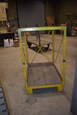 METAL FRAME WITH LOWER SHELF, 27" x 33"