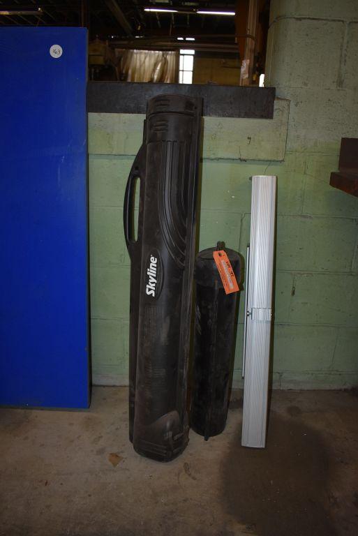 SKYLINE TRADE SHOW BANNER STAND WITH CASE, 33" WIDE