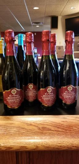 (5) BOTTLES OF LAMBRUSCO