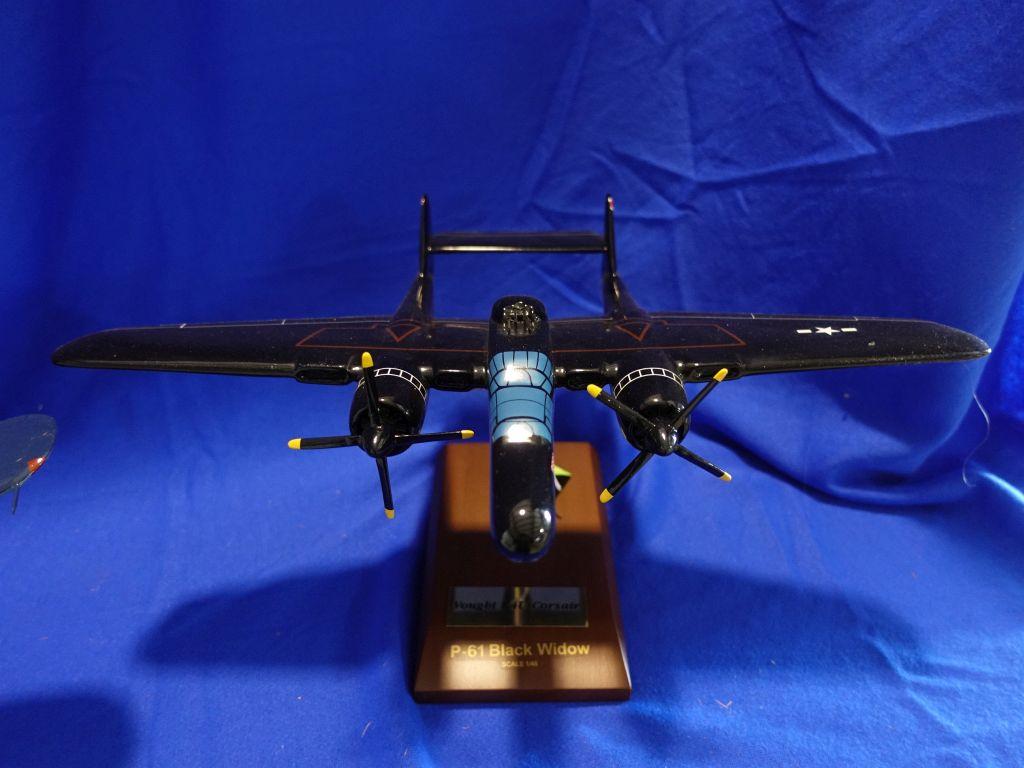 (2) AIRPLANE MODELS, NOTHRUP P-61B BLACK WIDOW AND