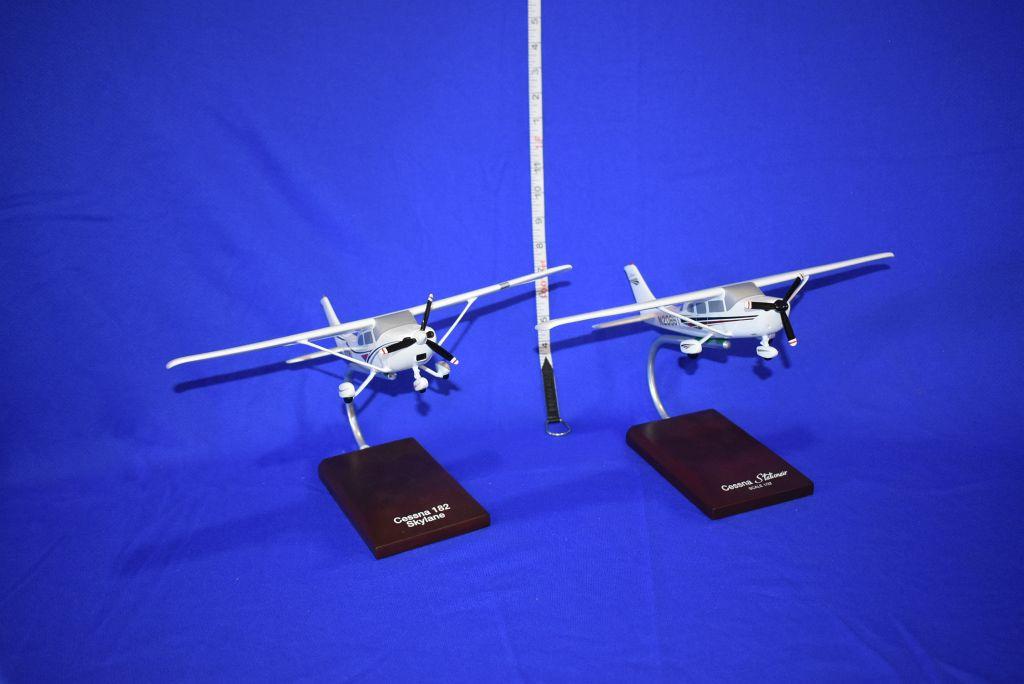 (2) MODEL AIRPLANES, CESSNA C-182  SKYLANE AND