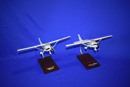 (2) MODEL AIRPLANES, CESSNA C-182  SKYLANE AND