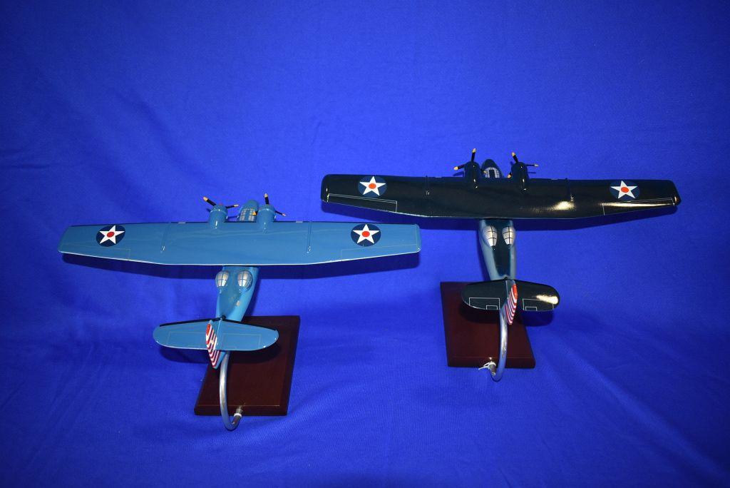 (2) MODEL AIRPLANES, CONSOLIDATED PBY-5 PRE-WAR