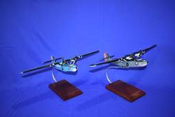 (2) MODEL AIRPLANES, CONSOLIDATED PBY-5 PRE-WAR