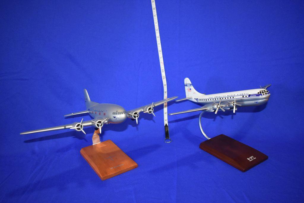 (2) BOEING PAN AM MODEL AIRPLANES, 307 AND B-377