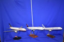(3) MODEL AIRPLANES, BOEING 767-200 BRITANNIA,