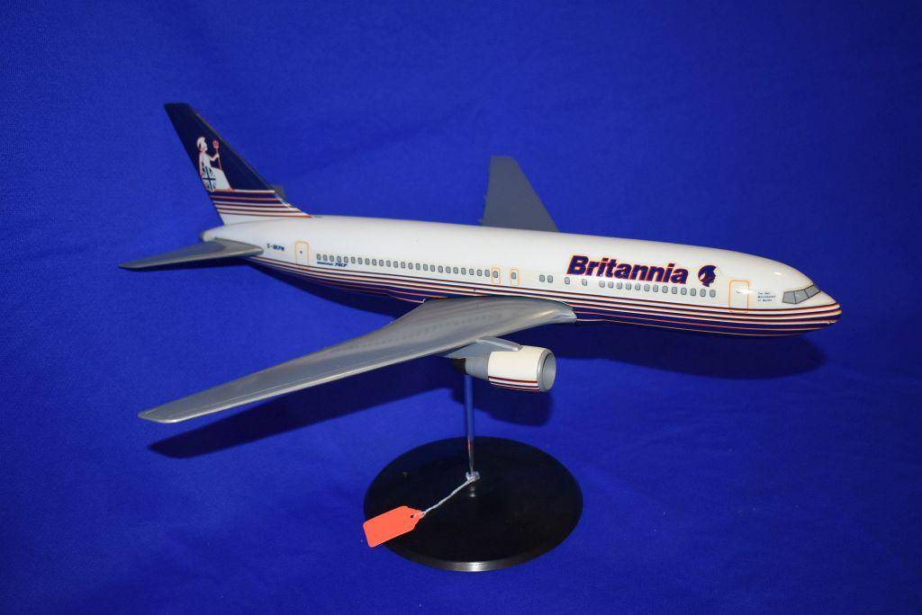 (3) MODEL AIRPLANES, BOEING 767-200 BRITANNIA,