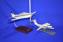 (2) MODEL AIRPLANES, BEECH AEROFLOT ANTONOV AN-72 AND