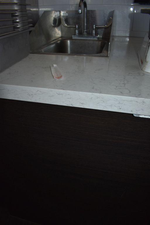 CUSTOM MADE 12' LONG REFRIGERATED PIZZA PREP TABLE,