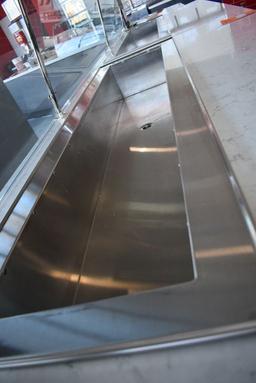 CUSTOM MADE 12' LONG REFRIGERATED PIZZA PREP TABLE,