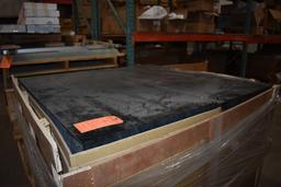 PALLET OF BLACK GLASS FILLED POLYCARBONATE, 49" X