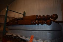 (2) TWIN BED FRAMES, BOX SPRING & 2 MATTRESSES
