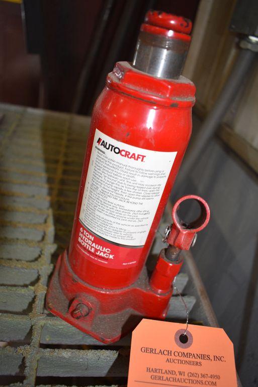 AUTOCRAFT 6 TON BOTTLE JACK, NO HANDLE
