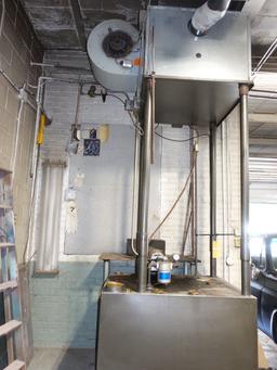 LANAIR USED OIL FURNACE SYSTEM WITH STORAGE BIN AND