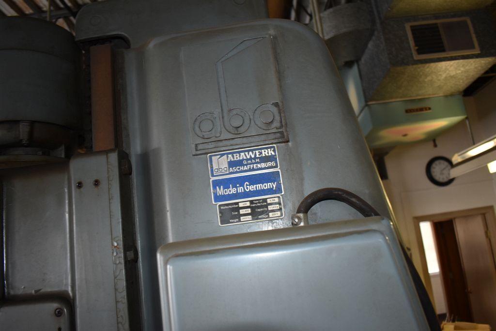 1958 ABA (ABAWERK) JIG BORER, MODEL VL600, S/N: 408,