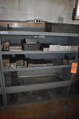 STEEL ORGANIZER/SHELVING UNIT WITH CONTENTS;