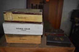 ASSORTMENT OF CIGAR BOXES