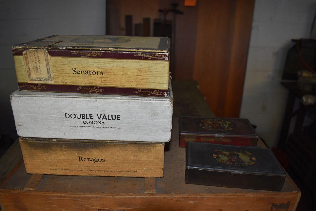 ASSORTMENT OF CIGAR BOXES