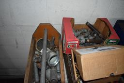 CONTENTS OF SHELF; ASSORTED FITTINGS, PIPE,