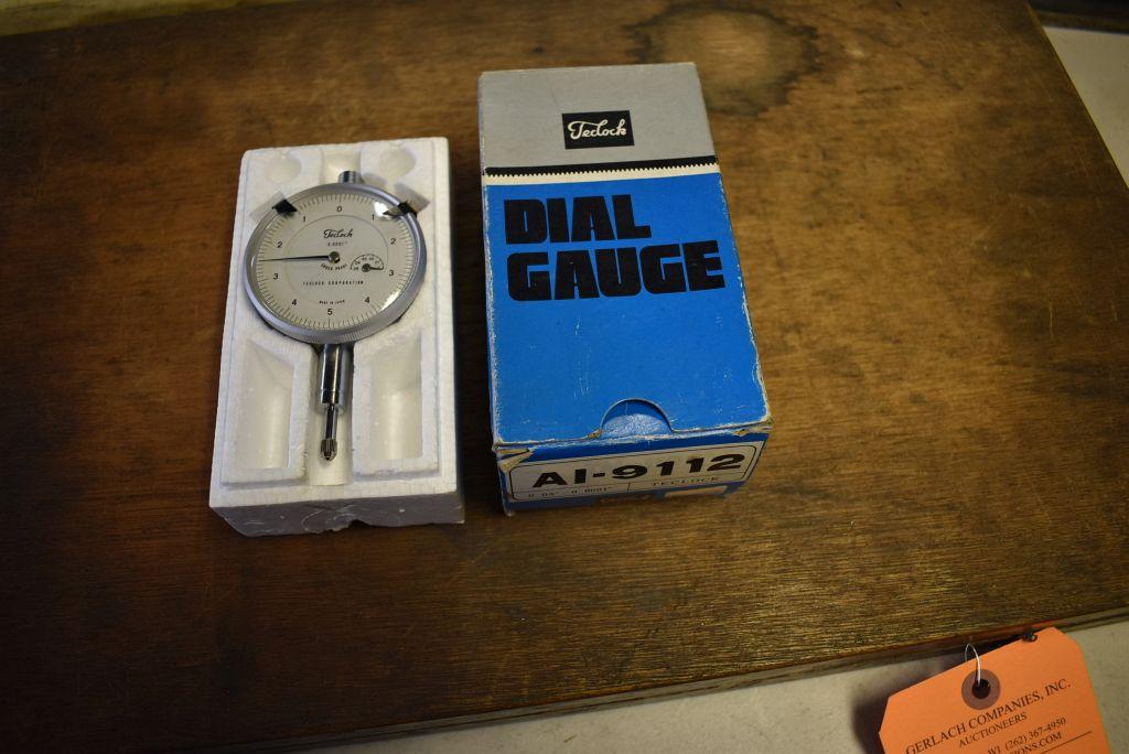 TECLOCK .05" - .0001" DIAL GAUGE WITH CASE
