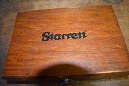 STARRETT EIGHT PIECE SET OF GAGE BLOCKS WITH CASE