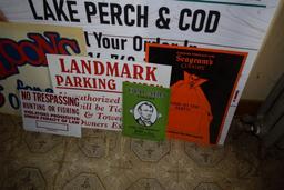 MISC. SIGNS & SCHLITZ BANNER