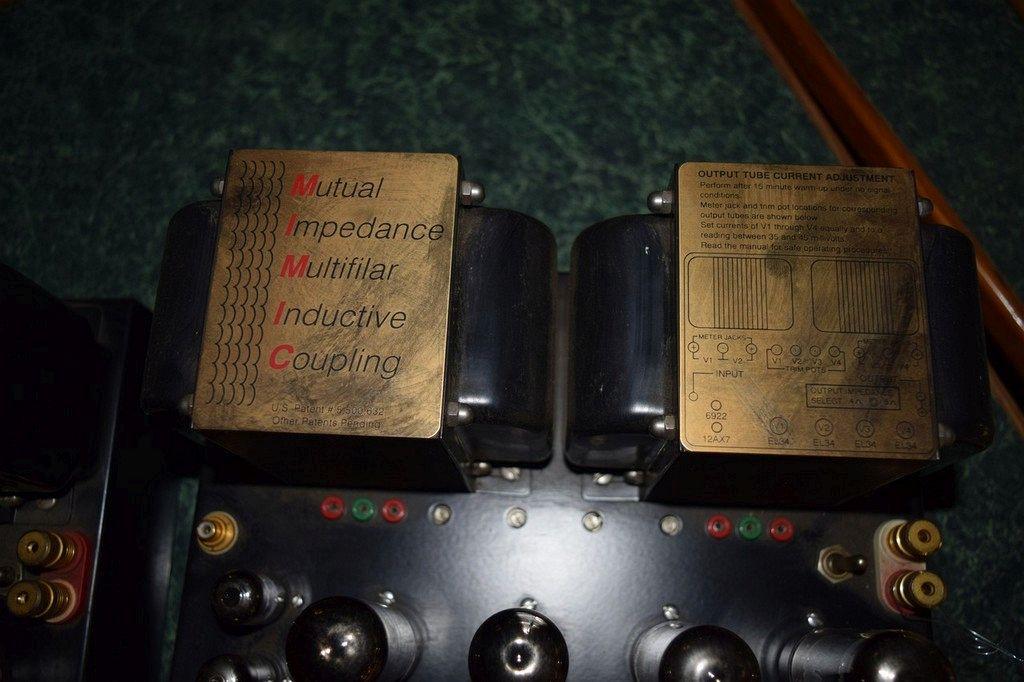 PAIR OF EL34 TUBE MONOBLOCK AMPS, MUTUAL IMPEDANCE