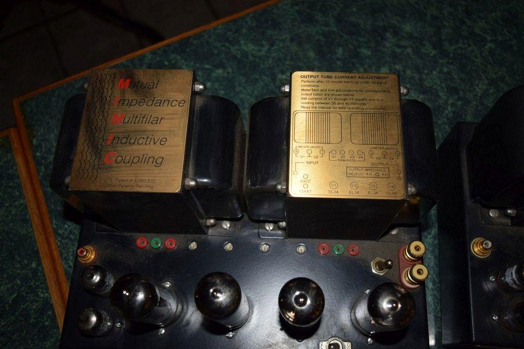 PAIR OF EL34 TUBE MONOBLOCK AMPS, MUTUAL IMPEDANCE
