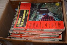 BOX OF ASSORTED RADIO AND TELEVISION NEWS MAGAZINES