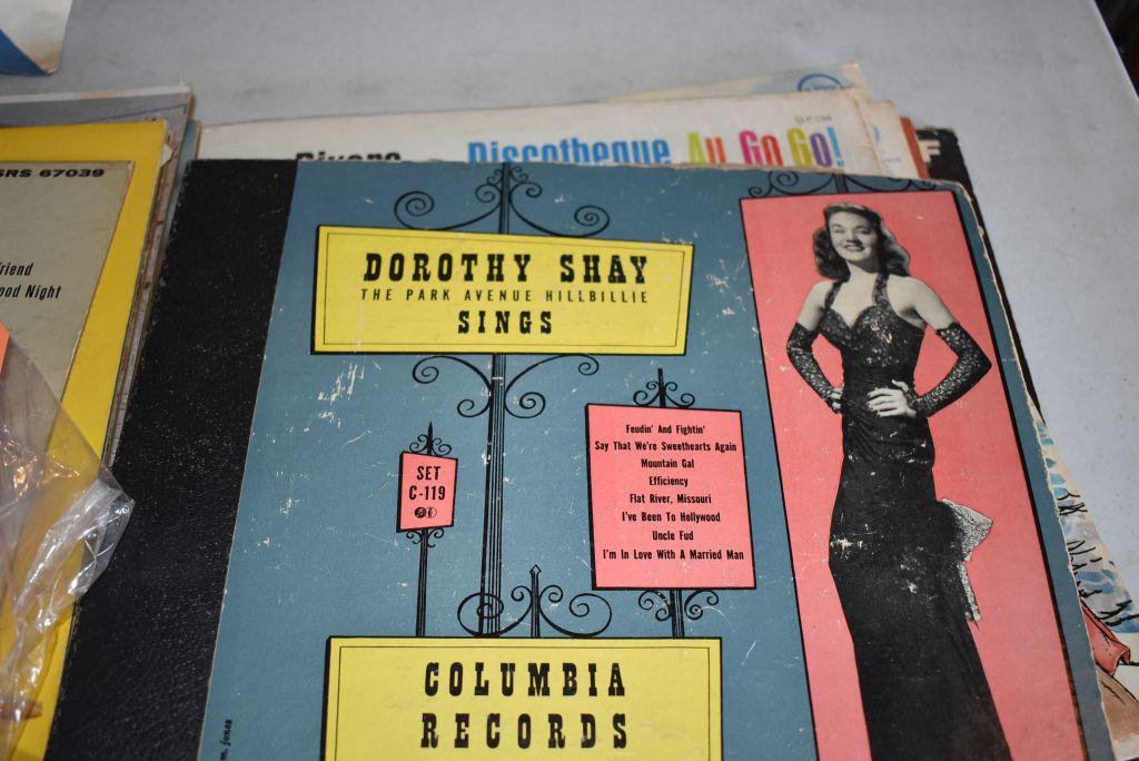 LOT OF ASSORTED ALBUMS IN SLEEVES, PATTY DUKE, JOHN