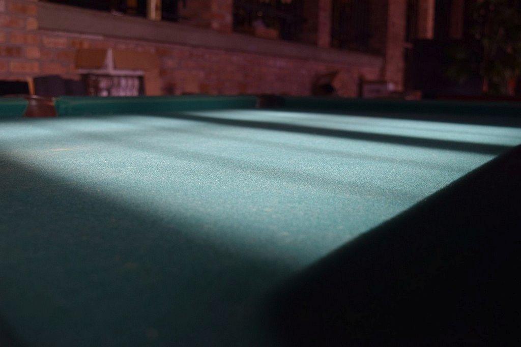 VINTAGE BRUNSWICK STYLE SLATE POOL TABLE, ORNATE