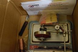 JENSEN #65 TOY STEAM ENGINE WITH BOX AND INSTRUCTIONS