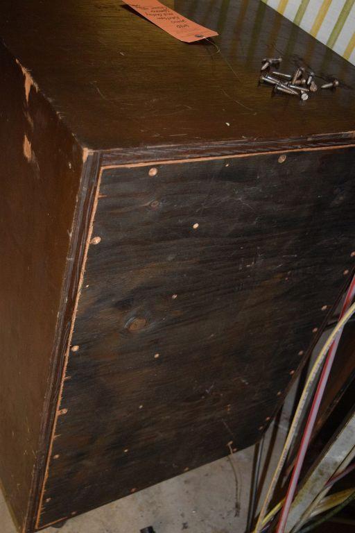 JOHN KARLSON MID CENTURY SPEAKER CABINET WITH SPEAKER