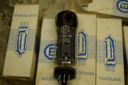 VARIOUS AMPLIFIER TUBES; 6L6, 6550, KT50, ETC.