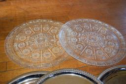 MISC. SERVING TRAYS - METAL AND PLASTIC