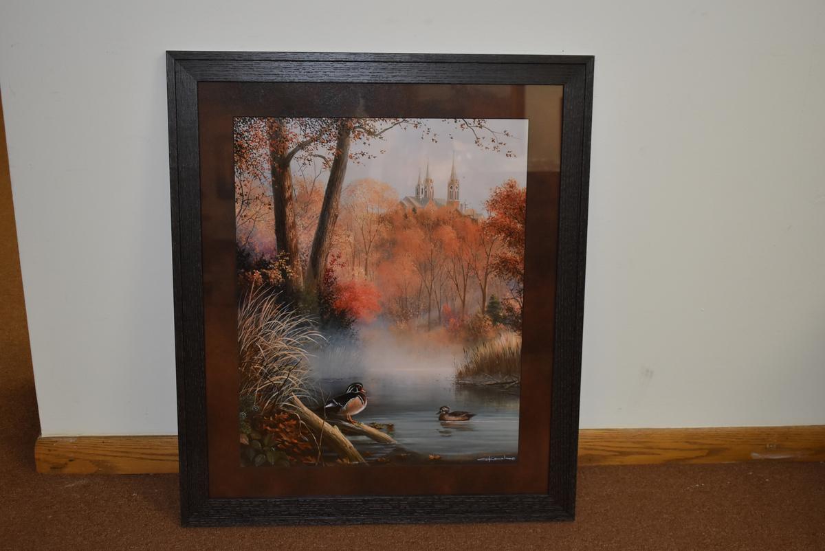 GEORGE KOVACH PRINT, "TRANQUIL WATERS AT HOLY HILL",