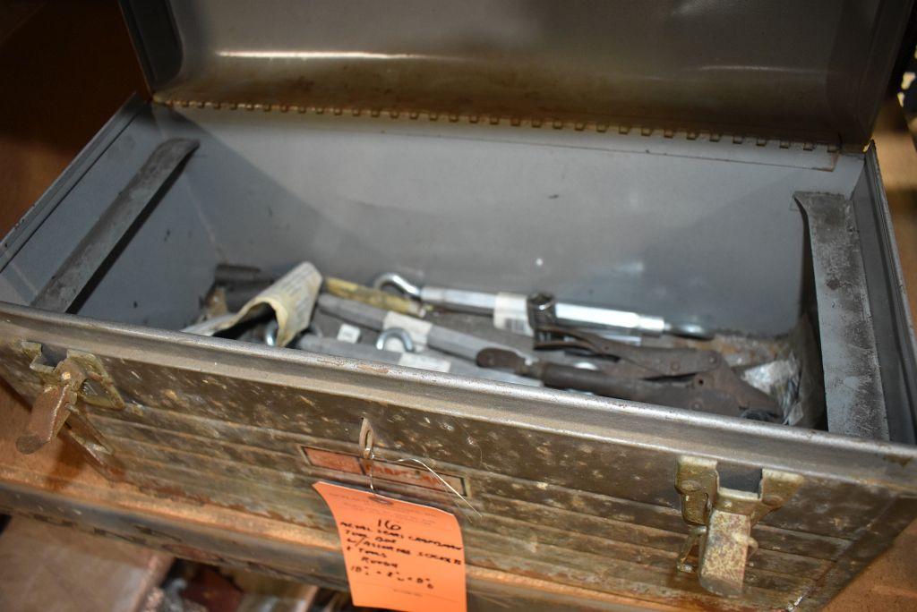 METAL SEARS CRAFTSMAN TOOL BOX WITH