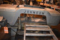 JOHNSON HORIZONTAL BAND SAW, MODEL J, S/N: JH14393,