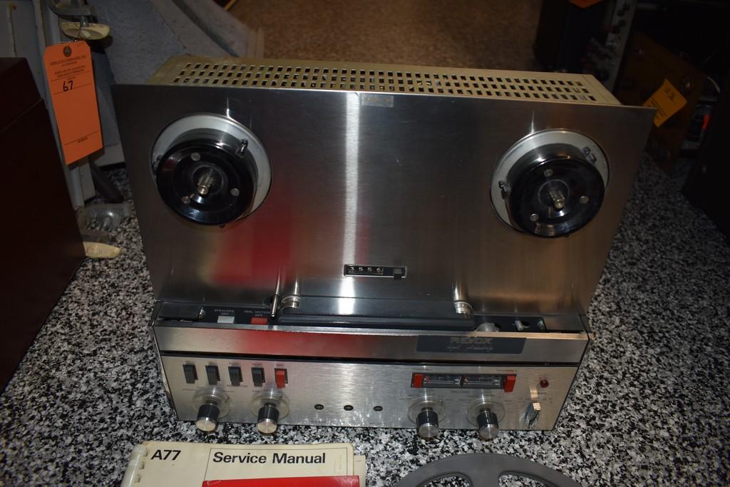 REVOX A-77 REEL TO REEL RECORDER PLAYER, UNTESTED