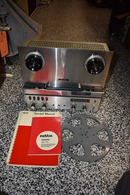 REVOX A-77 REEL TO REEL RECORDER PLAYER, UNTESTED