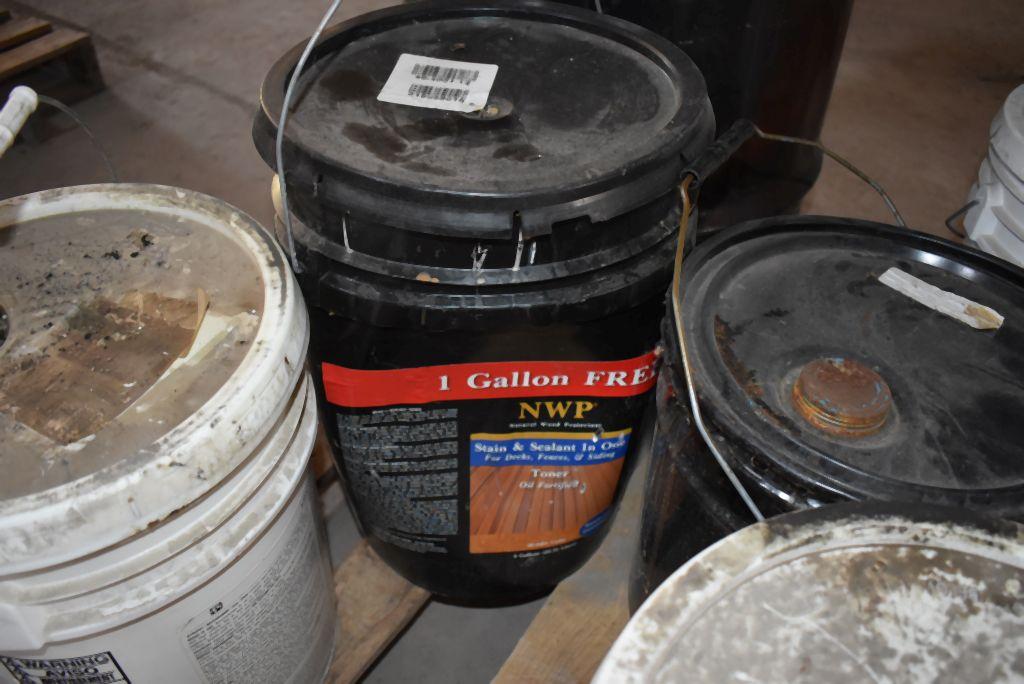 PALLET OF ASSORTED PRIMERS, COATINGS, SEALANTS, ETC.