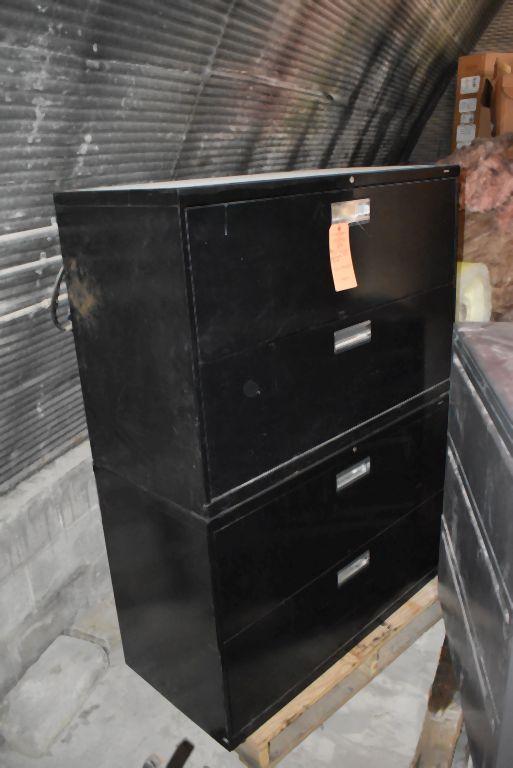 (2) HON HORIZONTAL 2 DRAWER FILE CABINETS,