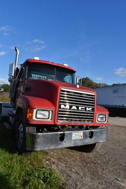 1996 MACK CH613 SEMI TRACTOR, TANDEM AXLE, 13,734 HOURS,