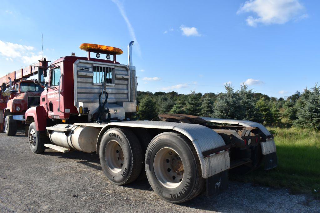 1996 MACK CH613 SEMI TRACTOR, TANDEM AXLE, 13,734 HOURS,