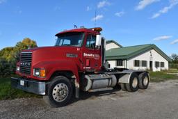 1996 MACK CH613 SEMI TRACTOR, TANDEM AXLE, 13,734 HOURS,