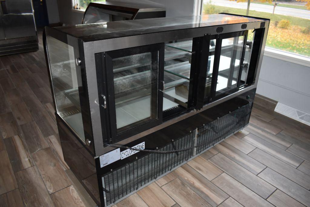 AVANTCO DRY BAKERY DISPLAY CASE, GLASS FRONT/BACK,