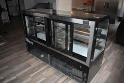 AVANTCO DRY BAKERY DISPLAY CASE, GLASS FRONT/BACK,