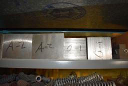 HEAVY DUTY STEEL WELDED SHELVING UNIT WITH CONTENTS,
