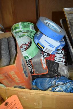 (3) BOXES OF ASSORTED PAINTING SUPPLIES
