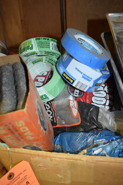 (3) BOXES OF ASSORTED PAINTING SUPPLIES
